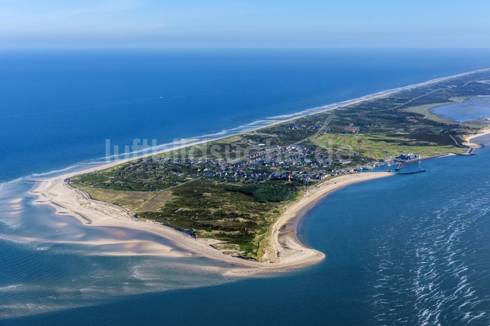 Luftaufnahme Hörnum (Sylt) - Küstenbereich der Nordsee - Insel in Hörnum ( Sylt ) im Bundesland Schleswig-Holstein