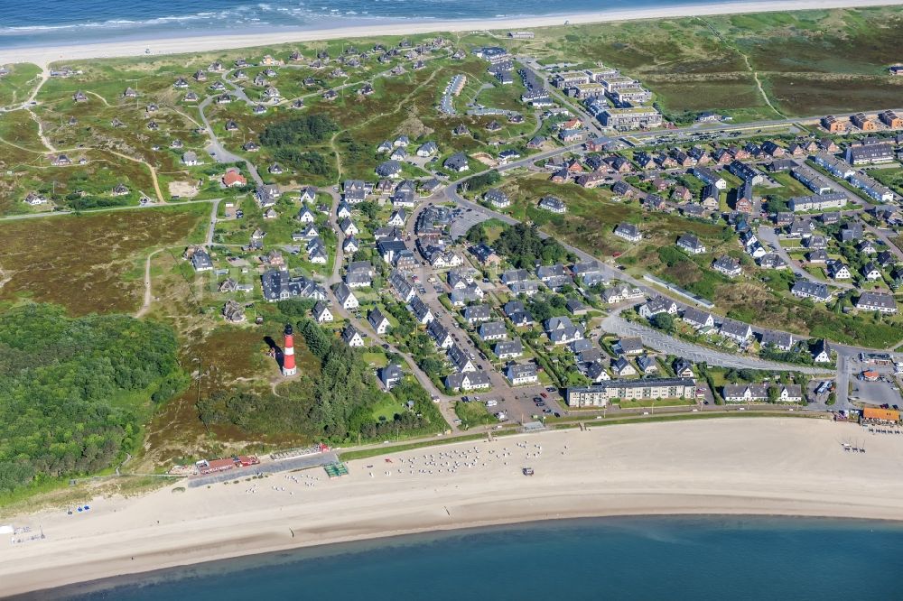 Luftbild Hörnum (Sylt) - Küstenbereich der Nordsee - Insel in Hörnum ( Sylt ) im Bundesland Schleswig-Holstein