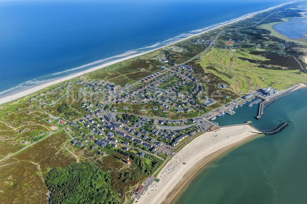 Luftaufnahme Hörnum (Sylt) - Küstenbereich der Nordsee - Insel in Hörnum ( Sylt ) im Bundesland Schleswig-Holstein