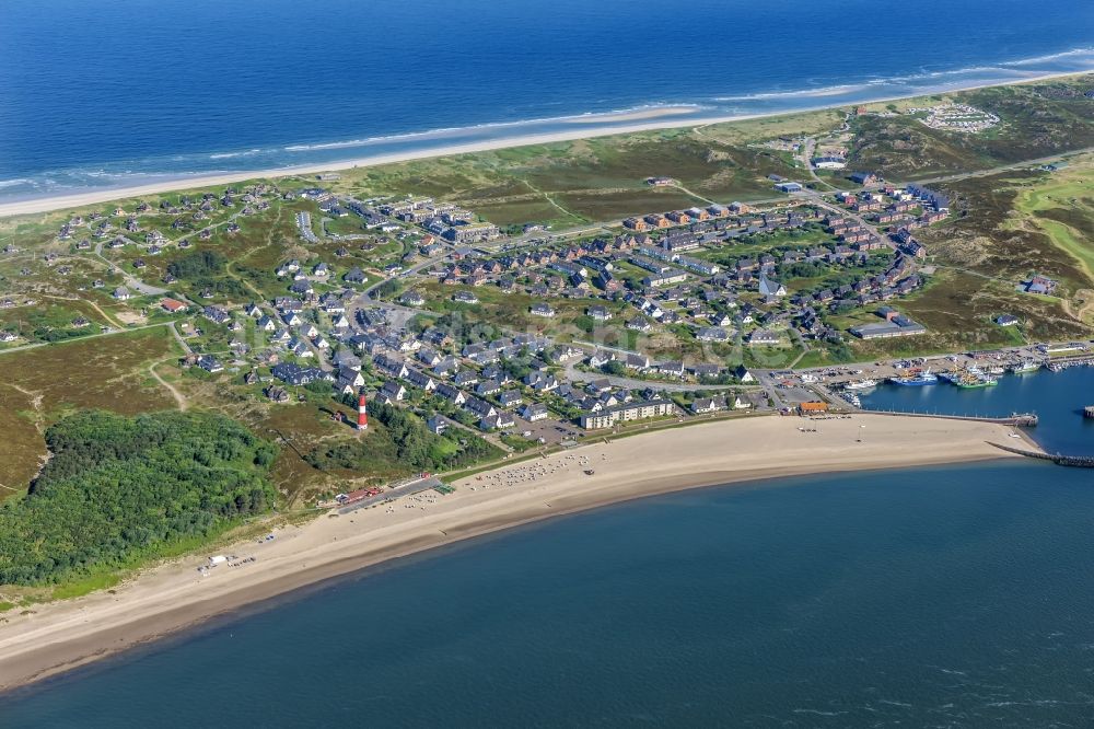 Hörnum (Sylt) von oben - Küstenbereich der Nordsee - Insel in Hörnum ( Sylt ) im Bundesland Schleswig-Holstein