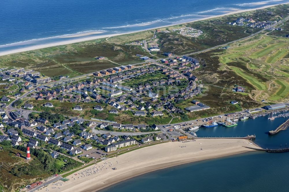 Hörnum (Sylt) aus der Vogelperspektive: Küstenbereich der Nordsee - Insel in Hörnum ( Sylt ) im Bundesland Schleswig-Holstein