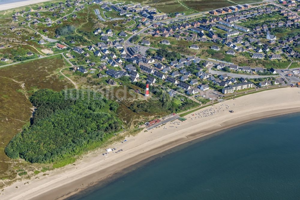 Luftbild Hörnum (Sylt) - Küstenbereich der Nordsee - Insel in Hörnum ( Sylt ) im Bundesland Schleswig-Holstein