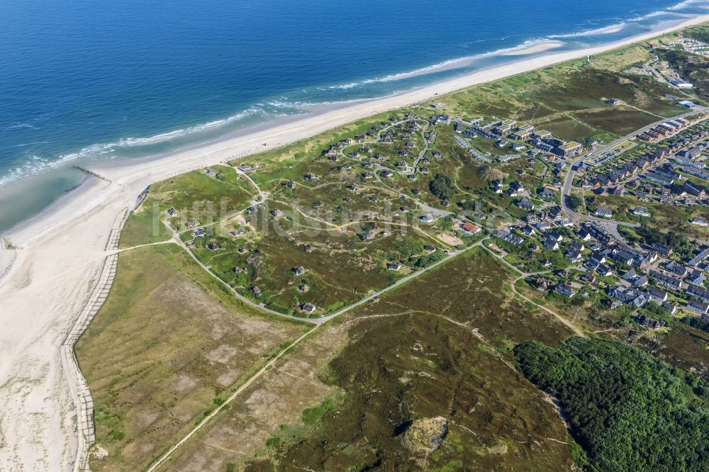 Luftaufnahme Hörnum (Sylt) - Küstenbereich der Nordsee - Insel in Hörnum ( Sylt ) im Bundesland Schleswig-Holstein