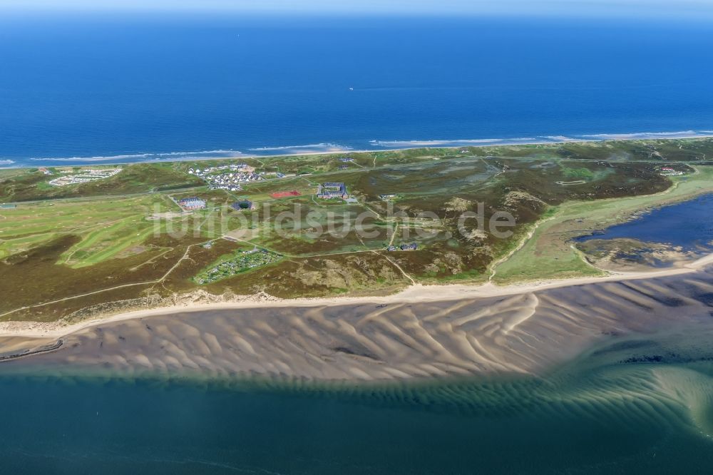 Luftbild Hörnum (Sylt) - Küstenbereich der Nordsee - Insel in Hörnum ( Sylt ) im Bundesland Schleswig-Holstein