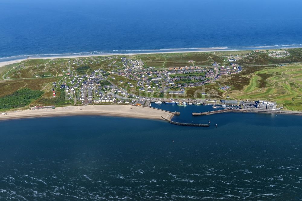 Luftbild Hörnum (Sylt) - Küstenbereich der Nordsee - Insel in Hörnum ( Sylt ) im Bundesland Schleswig-Holstein