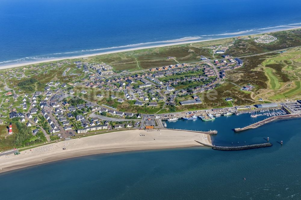 Luftaufnahme Hörnum (Sylt) - Küstenbereich der Nordsee - Insel in Hörnum ( Sylt ) im Bundesland Schleswig-Holstein