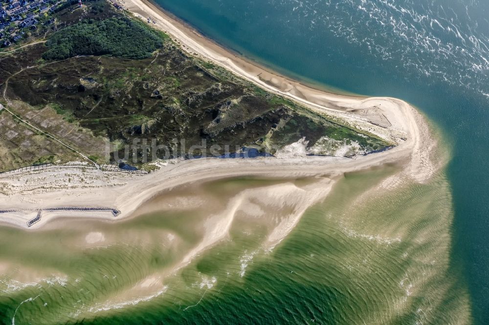 Hörnum (Sylt) von oben - Küstenbereich der Nordsee - Insel in Hörnum ( Sylt ) im Bundesland Schleswig-Holstein