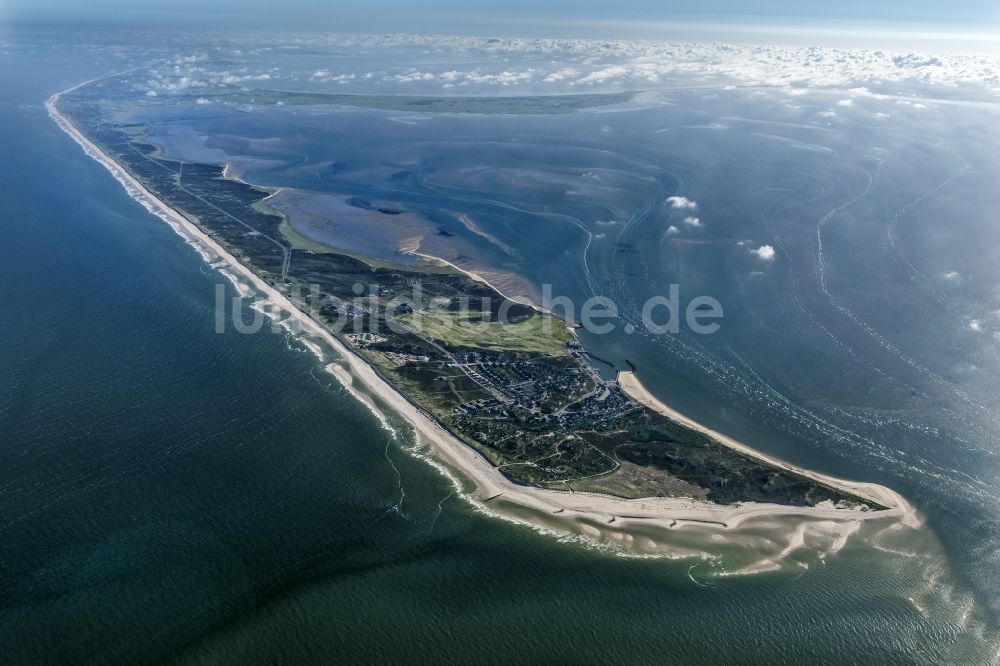 Luftbild Hörnum (Sylt) - Küstenbereich der Nordsee - Insel in Hörnum ( Sylt ) im Bundesland Schleswig-Holstein