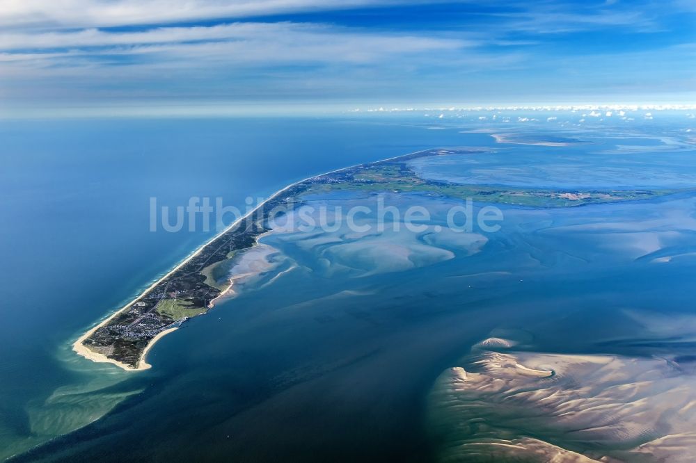 Luftaufnahme Hörnum (Sylt) - Küstenbereich der Nordsee - Insel in Hörnum ( Sylt ) im Bundesland Schleswig-Holstein