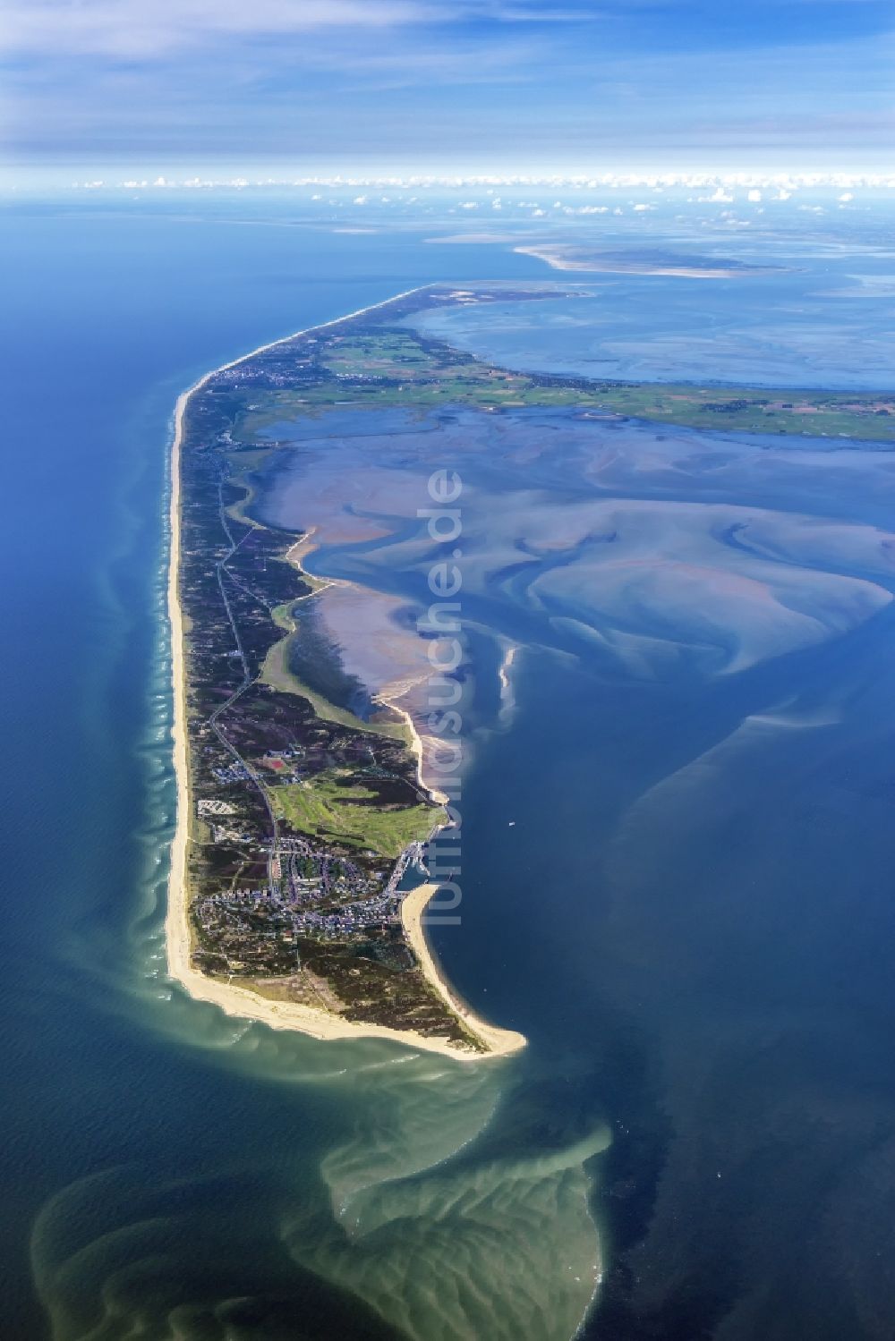 Hörnum (Sylt) von oben - Küstenbereich der Nordsee - Insel in Hörnum ( Sylt ) im Bundesland Schleswig-Holstein