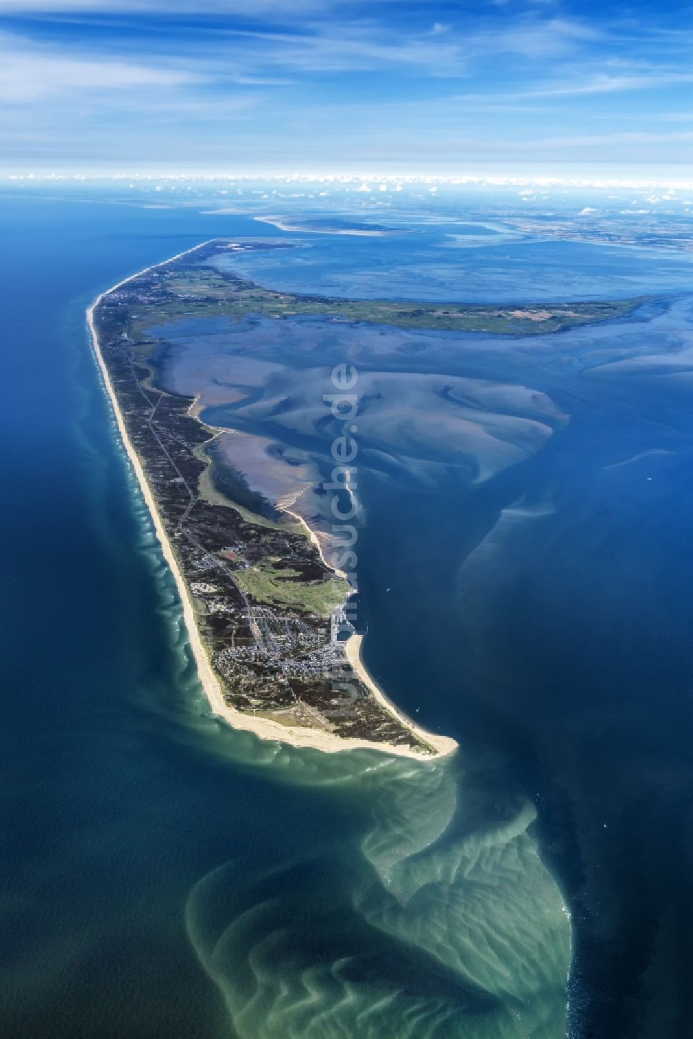 Luftbild Hörnum (Sylt) - Küstenbereich der Nordsee - Insel in Hörnum ( Sylt ) im Bundesland Schleswig-Holstein