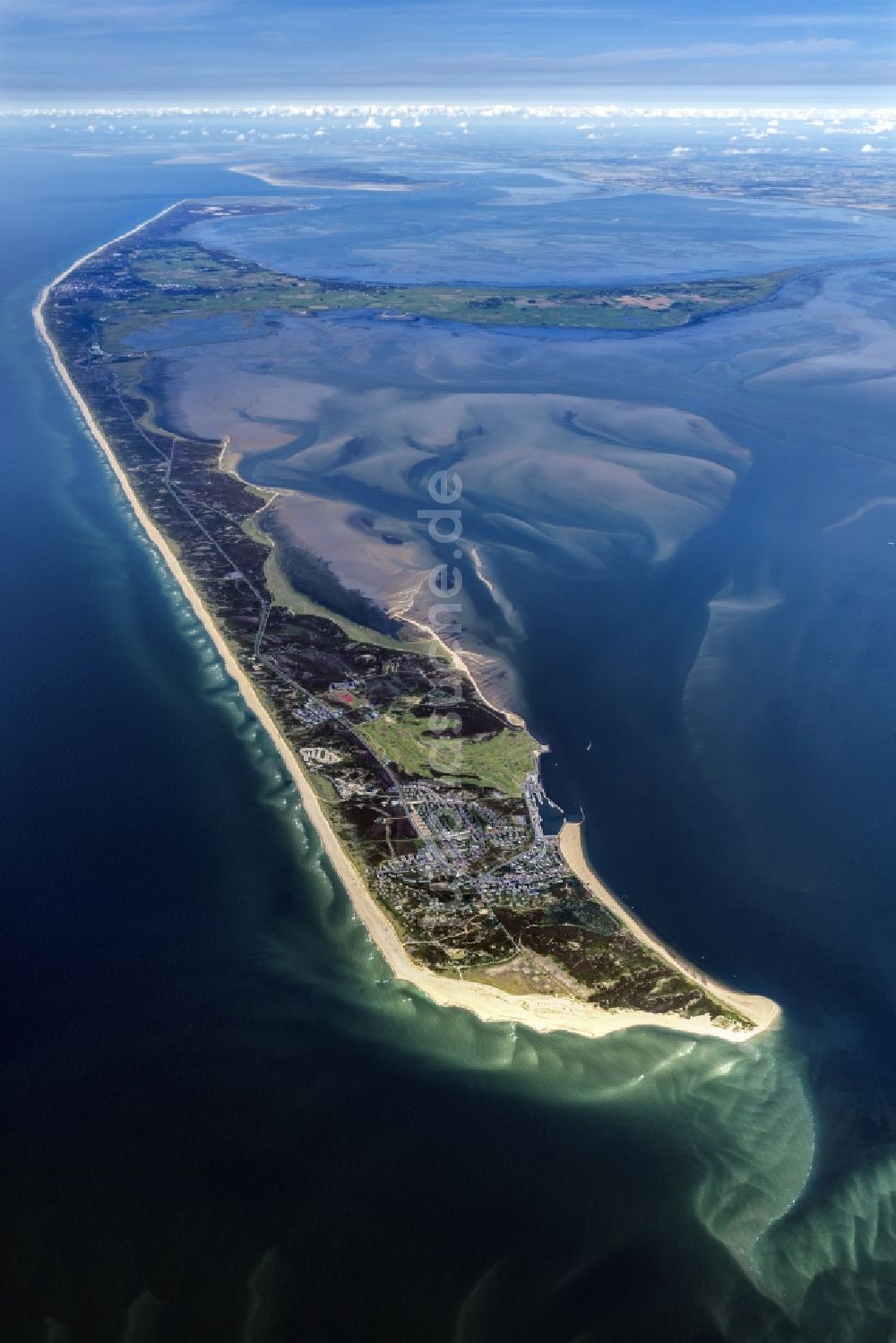 Hörnum (Sylt) von oben - Küstenbereich der Nordsee - Insel in Hörnum ( Sylt ) im Bundesland Schleswig-Holstein