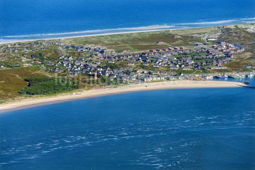 Luftaufnahme Hörnum (Sylt) - Küstenbereich der Nordsee - Insel in Hörnum ( Sylt ) im Bundesland Schleswig-Holstein