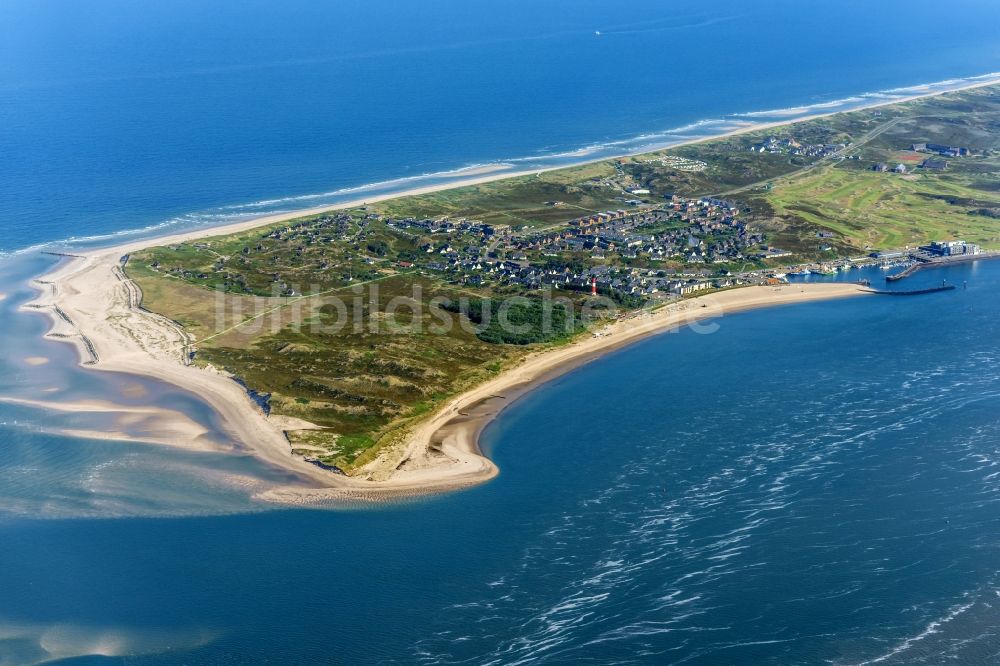 Hörnum (Sylt) von oben - Küstenbereich der Nordsee - Insel in Hörnum ( Sylt ) im Bundesland Schleswig-Holstein