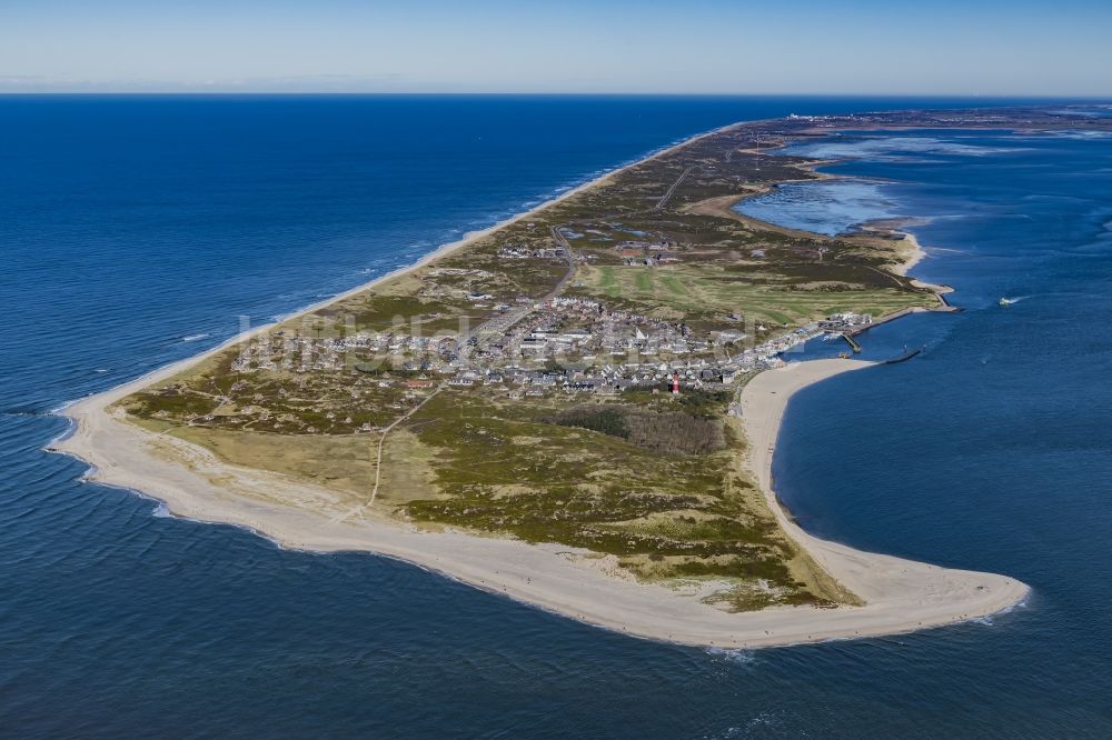 Luftbild Hörnum (Sylt) - Küstenbereich der Nordsee - Insel in Hörnum ( Sylt ) im Bundesland Schleswig-Holstein