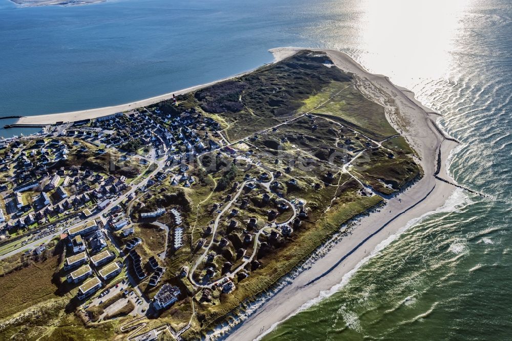 Luftbild Hörnum (Sylt) - Küstenbereich der Nordsee - Insel in Hörnum ( Sylt ) im Bundesland Schleswig-Holstein