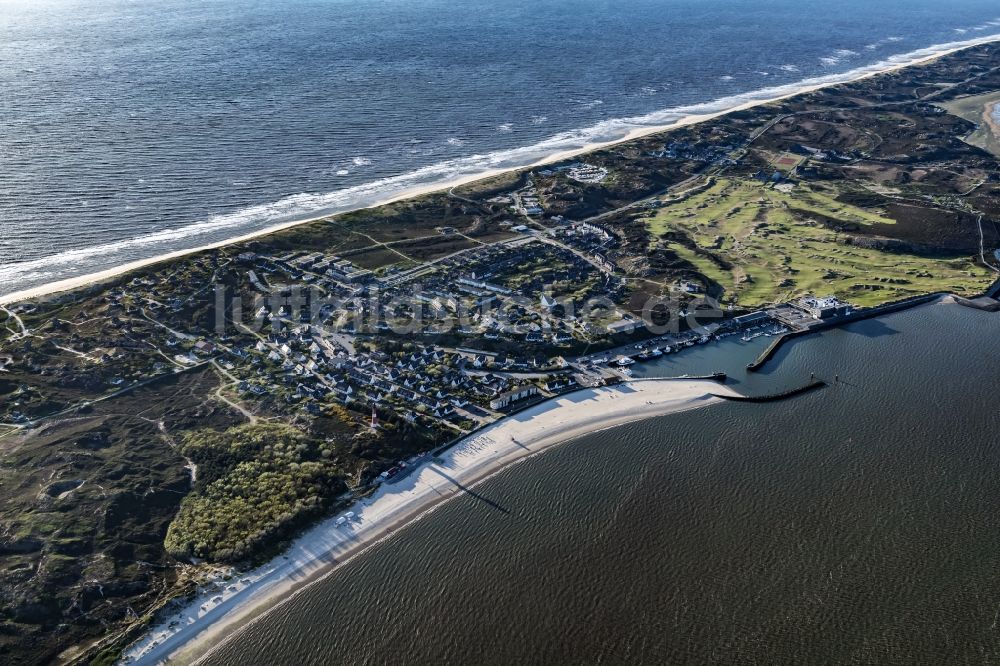 Luftaufnahme Hörnum (Sylt) - Küstenbereich der Nordsee - Insel in Hörnum ( Sylt ) im Bundesland Schleswig-Holstein