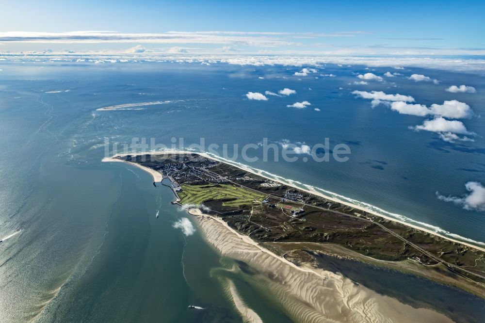 Hörnum (Sylt) von oben - Küstenbereich der Nordsee - Insel in Hörnum ( Sylt ) im Bundesland Schleswig-Holstein