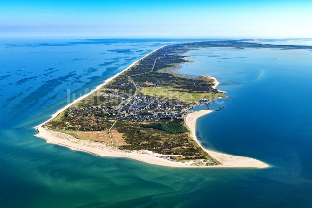 Hörnum (Sylt) von oben - Küstenbereich der Nordsee - Insel in Hörnum ( Sylt ) im Bundesland Schleswig-Holstein