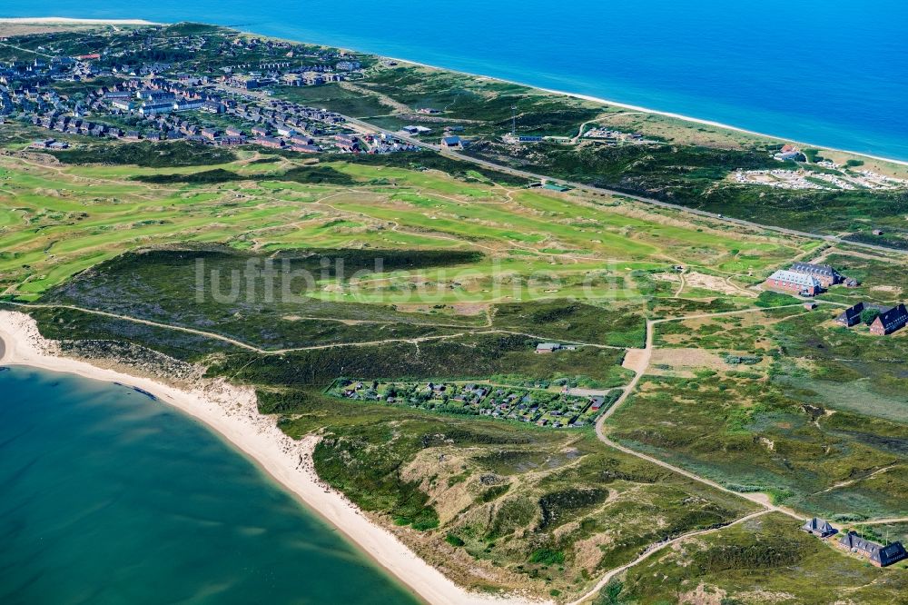 Luftbild Hörnum (Sylt) - Küstenbereich der Nordsee - Insel in Hörnum ( Sylt ) im Bundesland Schleswig-Holstein