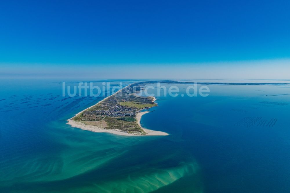 Hörnum (Sylt) von oben - Küstenbereich der Nordsee - Insel in Hörnum ( Sylt ) im Bundesland Schleswig-Holstein