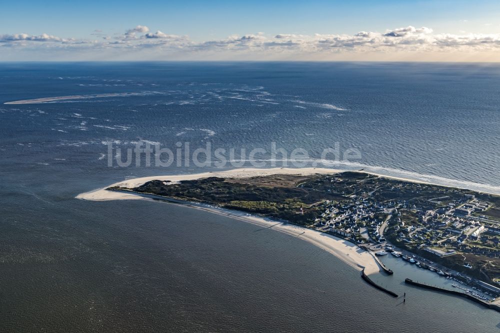 Luftbild Hörnum (Sylt) - Küstenbereich der Nordsee - Insel in Hörnum ( Sylt ) im Bundesland Schleswig-Holstein