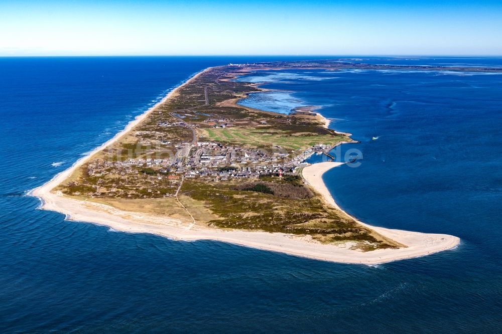 Luftbild Hörnum (Sylt) - Küstenbereich der Nordsee - Insel in Hörnum ( Sylt ) im Bundesland Schleswig-Holstein