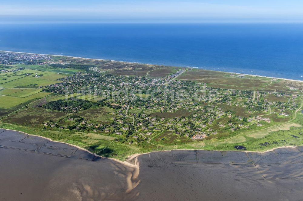 Kampen (Sylt) aus der Vogelperspektive: Küstenbereich der Nordsee - Insel in Kampen (Sylt) im Bundesland Schleswig-Holstein