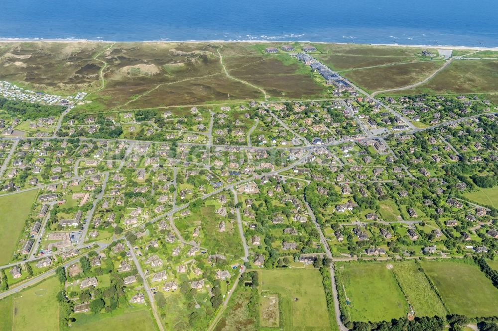 Kampen (Sylt) aus der Vogelperspektive: Küstenbereich der Nordsee - Insel in Kampen (Sylt) im Bundesland Schleswig-Holstein