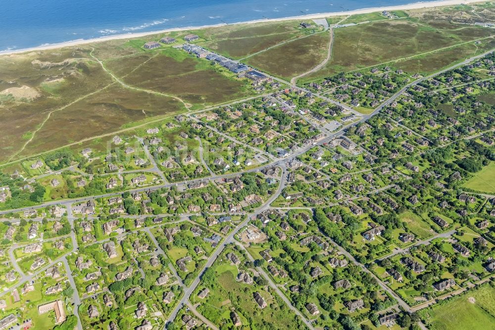 Kampen (Sylt) aus der Vogelperspektive: Küstenbereich der Nordsee - Insel in Kampen (Sylt) im Bundesland Schleswig-Holstein