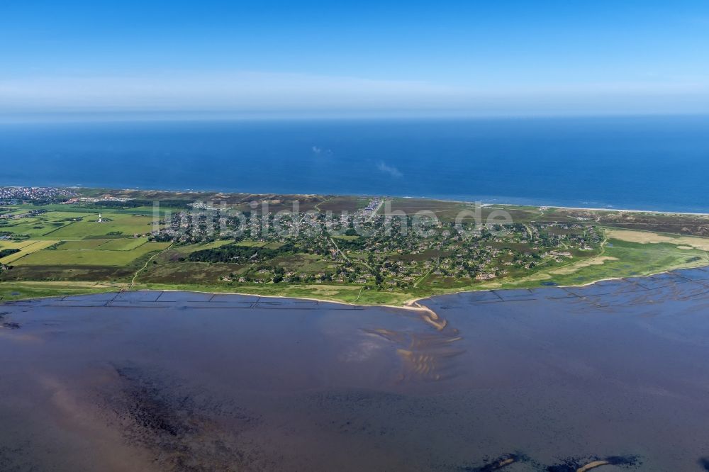 Kampen (Sylt) aus der Vogelperspektive: Küstenbereich der Nordsee - Insel in Kampen (Sylt) im Bundesland Schleswig-Holstein