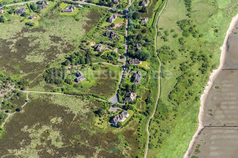 Luftbild Kampen (Sylt) - Küstenbereich der Nordsee - Insel in Kampen (Sylt) im Bundesland Schleswig-Holstein