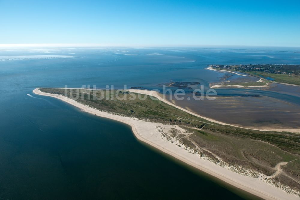 List von oben - Küstenbereich der Nordsee - Insel in List im Bundesland Schleswig-Holstein