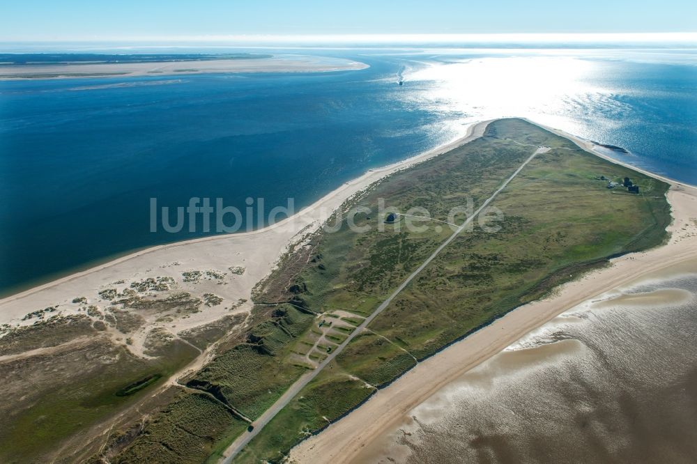 List aus der Vogelperspektive: Küstenbereich der Nordsee - Insel in List im Bundesland Schleswig-Holstein