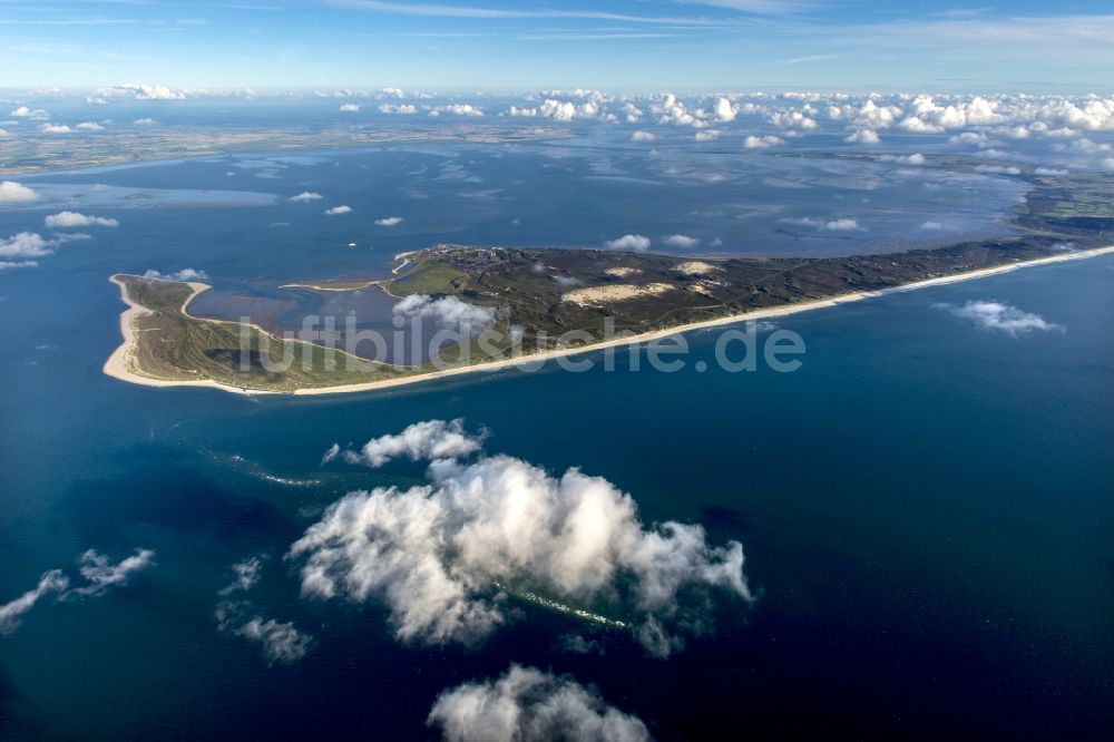 List von oben - Küstenbereich der Nordsee - Insel in List im Bundesland Schleswig-Holstein