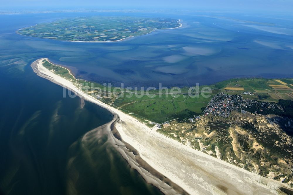 Luftbild Norddorf - Küstenbereich der Nordsee - Insel in Norddorf im Bundesland Schleswig-Holstein