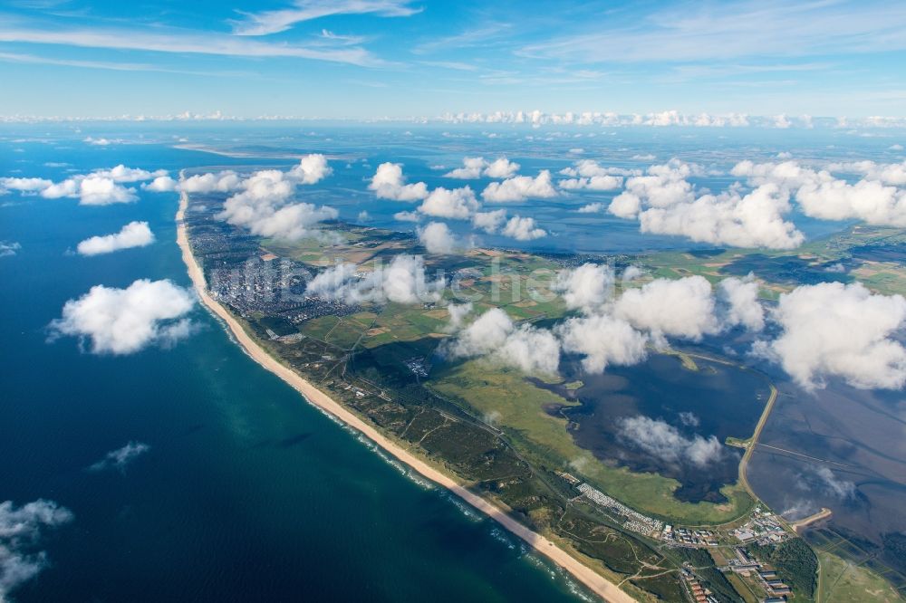 Luftbild Sylt - Küstenbereich der Nordsee - Insel im Ortsteil Rantum (Sylt) in Sylt im Bundesland Schleswig-Holstein