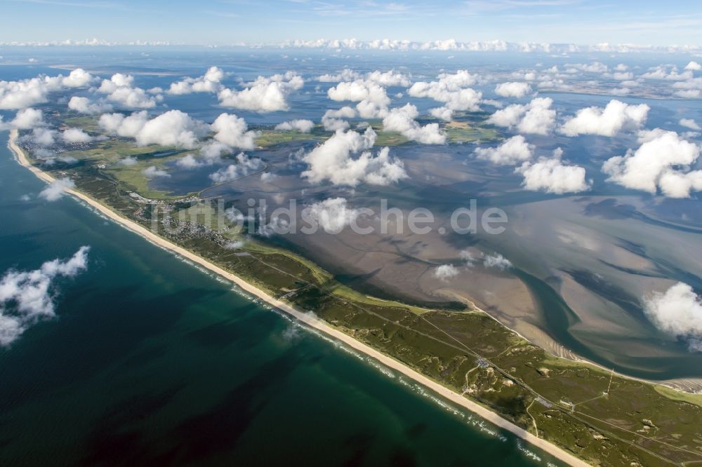 Luftbild Sylt - Küstenbereich der Nordsee - Insel im Ortsteil Rantum (Sylt) in Sylt im Bundesland Schleswig-Holstein