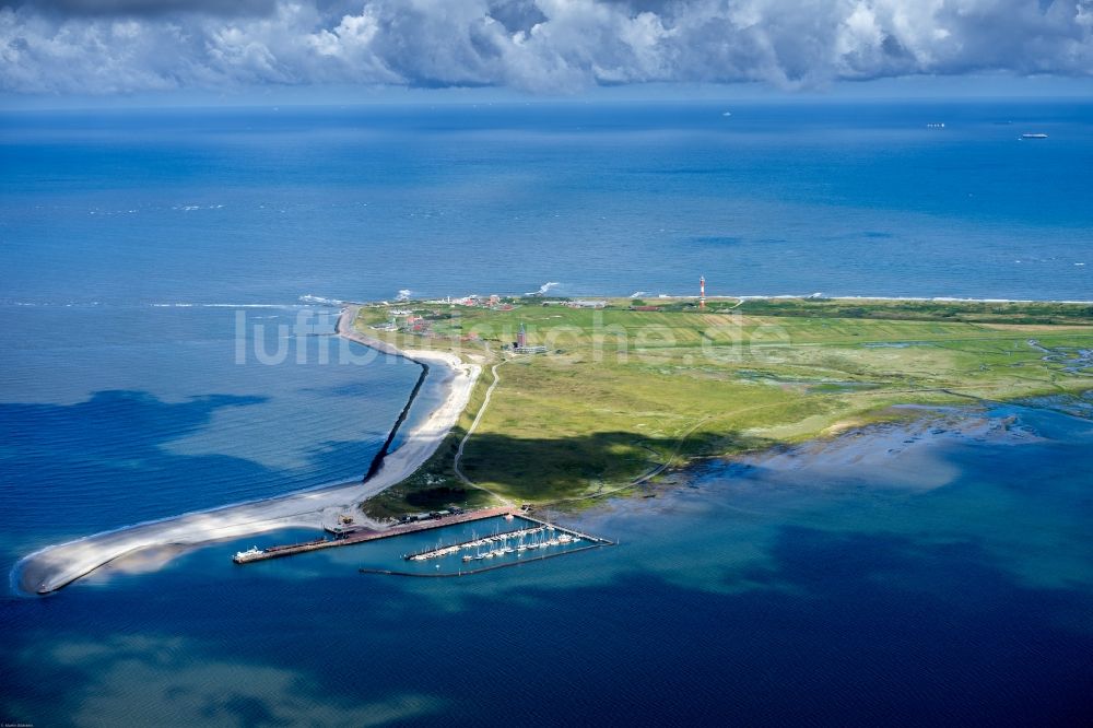 Luftbild Wangerooge - Küstenbereich der Nordsee - Insel im Ortsteil Westen in Wangerooge im Bundesland Niedersachsen