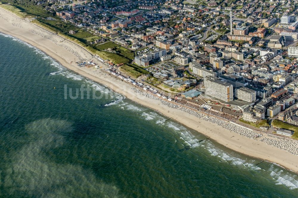 Luftbild Sylt - Küstenbereich der Nordsee - Insel im Ortsteil Westerland in Sylt im Bundesland Schleswig-Holstein