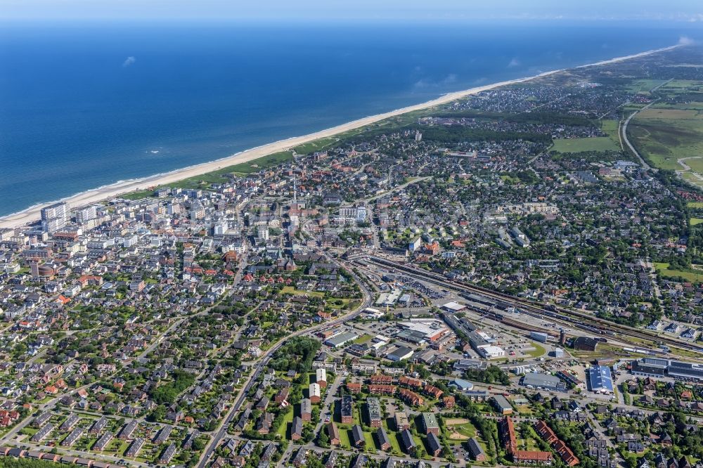 Luftbild Sylt - Küstenbereich der Nordsee - Insel im Ortsteil Westerland in Sylt im Bundesland Schleswig-Holstein