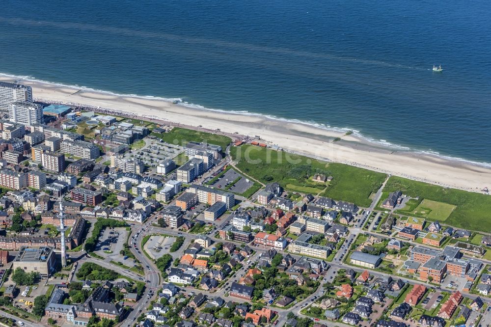 Luftbild Sylt - Küstenbereich der Nordsee - Insel im Ortsteil Westerland in Sylt im Bundesland Schleswig-Holstein