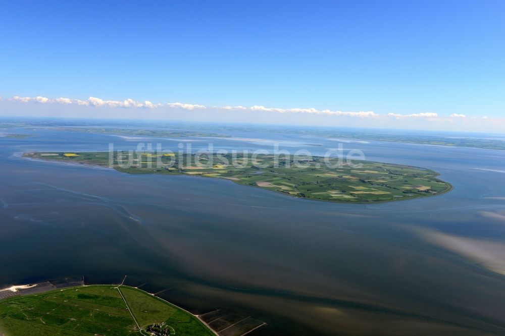 Luftbild Pellworm - Küstenbereich der Nordsee - Insel in Pellworm im Bundesland Schleswig-Holstein