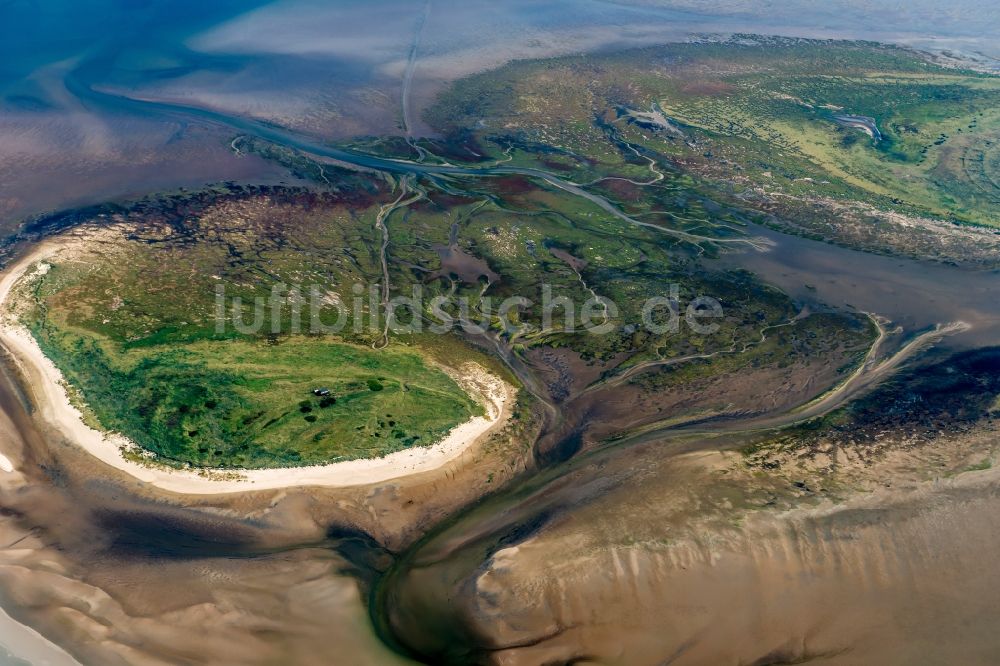 Luftbild Scharhörn - Küstenbereich der Nordsee - Insel in Scharhörn im Bundesland Hamburg