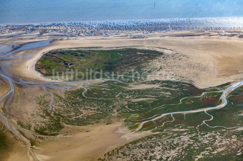 Luftbild Nigehörn - Küstenbereich der Nordsee - Insel in Scharhörn Nigehörn im Bundesland Hamburg