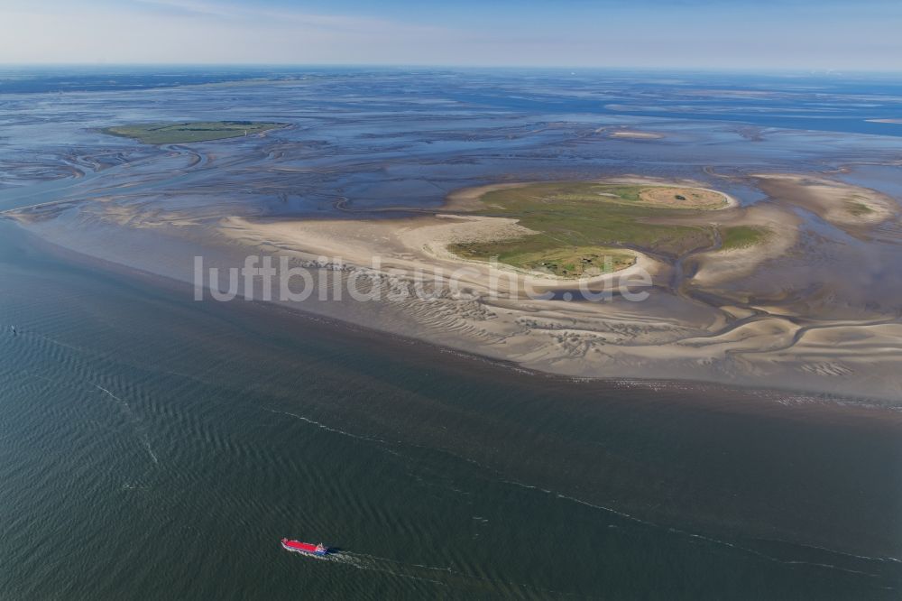 Luftbild Nigehörn - Küstenbereich der Nordsee - Insel in Scharhörn Nigehörn im Bundesland Hamburg