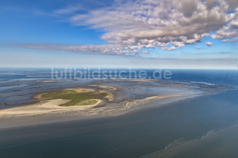 Luftbild Nigehörn - Küstenbereich der Nordsee - Insel in Scharhörn Nigehörn im Bundesland Hamburg