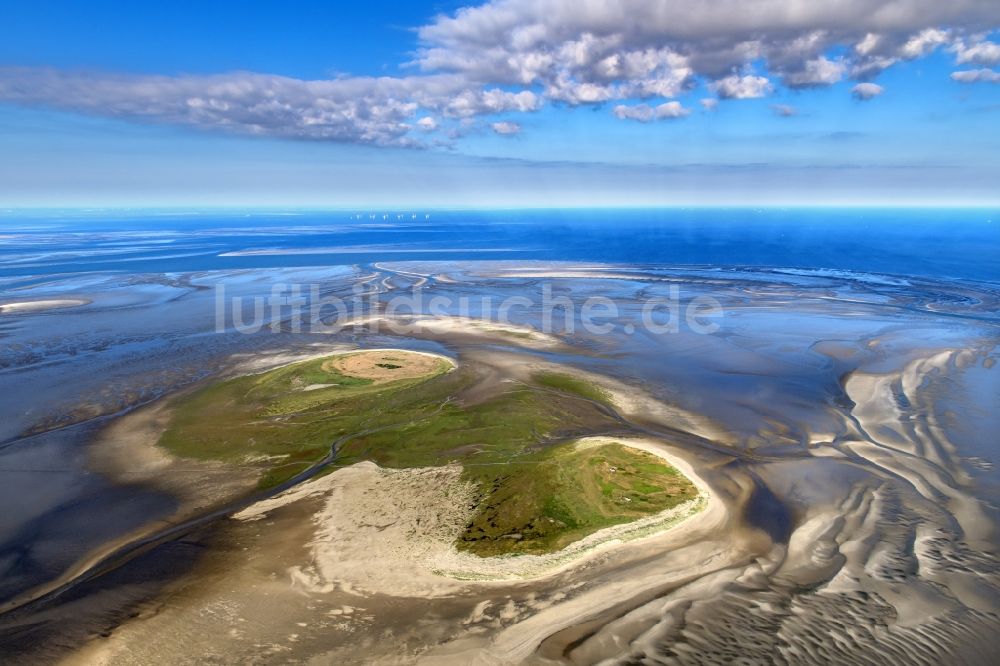 Luftbild Nigehörn - Küstenbereich der Nordsee - Insel in Scharhörn Nigehörn im Bundesland Hamburg