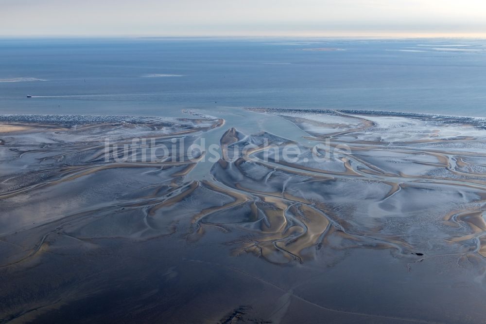 Luftbild Nigehörn - Küstenbereich der Nordsee - Insel in Scharhörn Nigehörn im Bundesland Hamburg