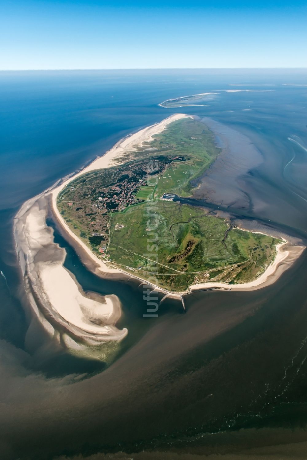 Luftbild Spiekeroog - Küstenbereich der Nordsee - Insel in Spiekeroog im Bundesland Niedersachsen